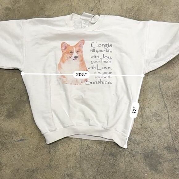 Vintage retro Corgi dog lover sweatshirt pullover crewneck - Picture 5 of 6